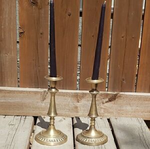 Elegant Gold Candle Holders